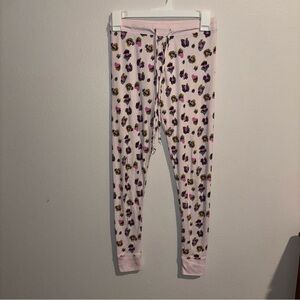 Pink Leopard Print Pajama Pants Size XS
